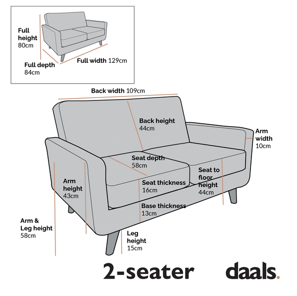 Clarence 2-Seater Sofa in Mustard Yellow Velvet